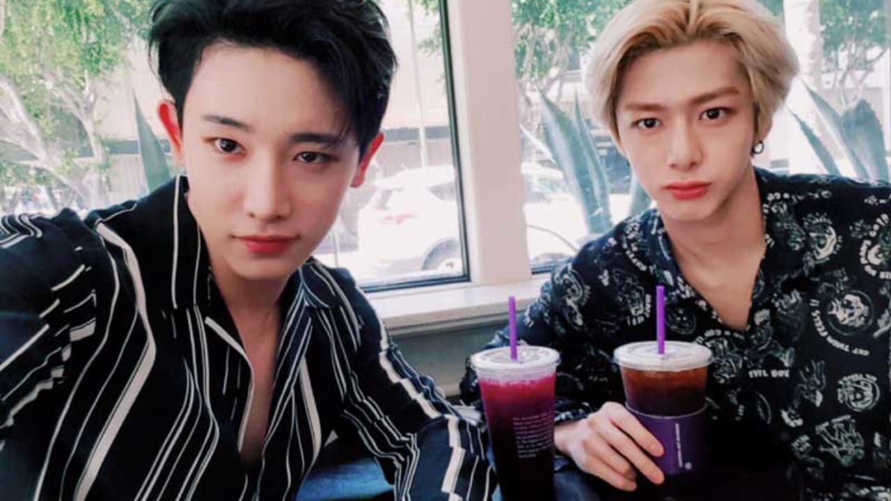 Monsta X ウォノ ヒョンウォン カフェでのツーショット写真公開 胸元の開いたシャツでセクシーに Kpop Monster