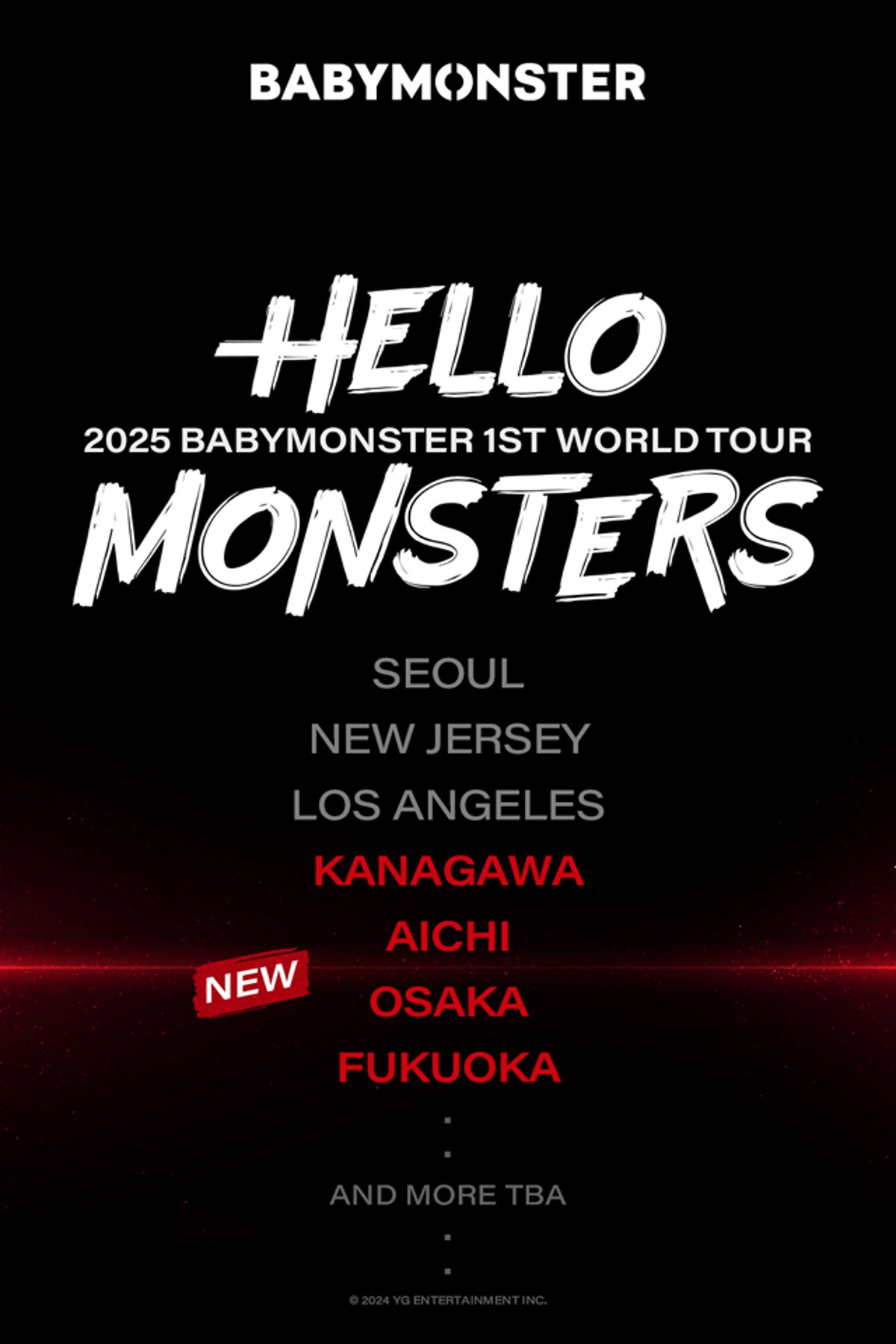 025 BABYMONSTER 1st WORLD TOUR ANNOUNCEMENT - JAPAN